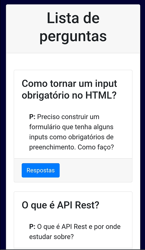 Perguntas e Respostas